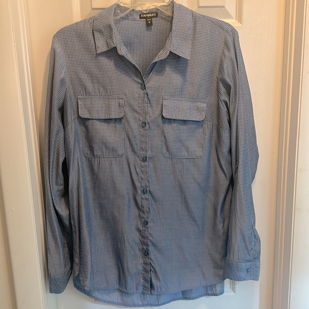 Button-down blouse